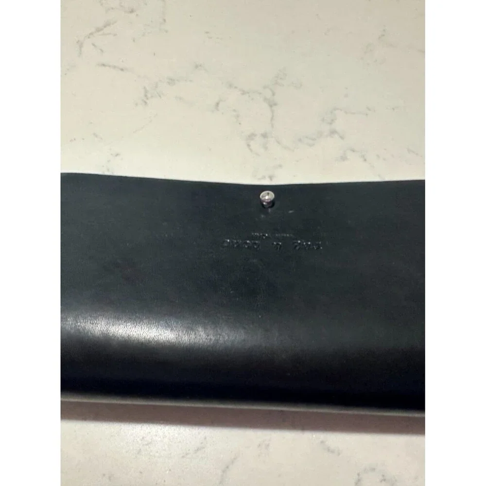 Rag & Bone New York Black Eyeglass Sunglasses Case Faux Leather Minimalist